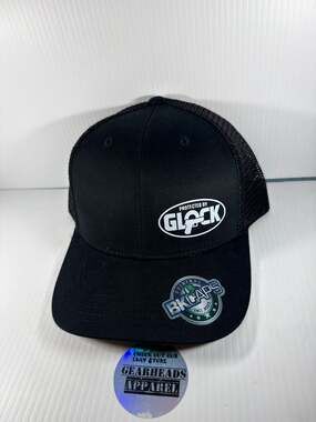 BK Caps Protected By Glock Trucker Hat Snapback Mesh Baseball Cap Black 112